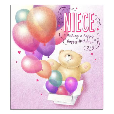 Niece 3D Holographic Forever Friends Birthday Card